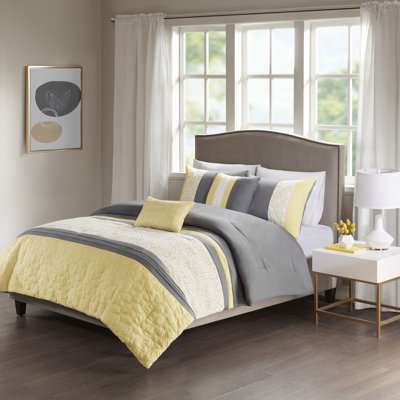 Queen Yellow & Gold Comforters & Sets You'll Love in 2020 | Wayfair